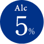 Alc 5%